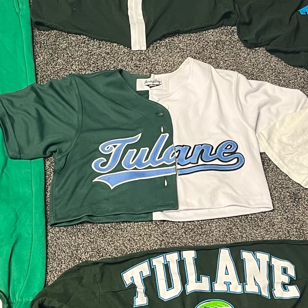 tulane cropped jersey- jersey boy apparel